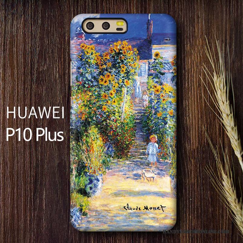 Hülle Huawei P10 Plus Farbe Schwer Ölgemälde, Case Huawei P10 Plus Schutz Nubuck Kunst