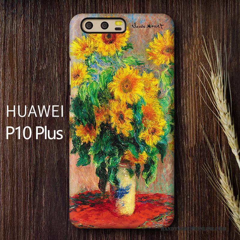 Hülle Huawei P10 Plus Farbe Schwer Ölgemälde, Case Huawei P10 Plus Schutz Nubuck Kunst