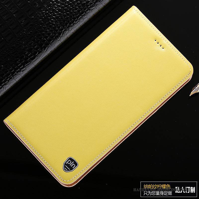 Hülle Huawei P10 Plus Folio Handyhüllen Gelb, Case Huawei P10 Plus Leder