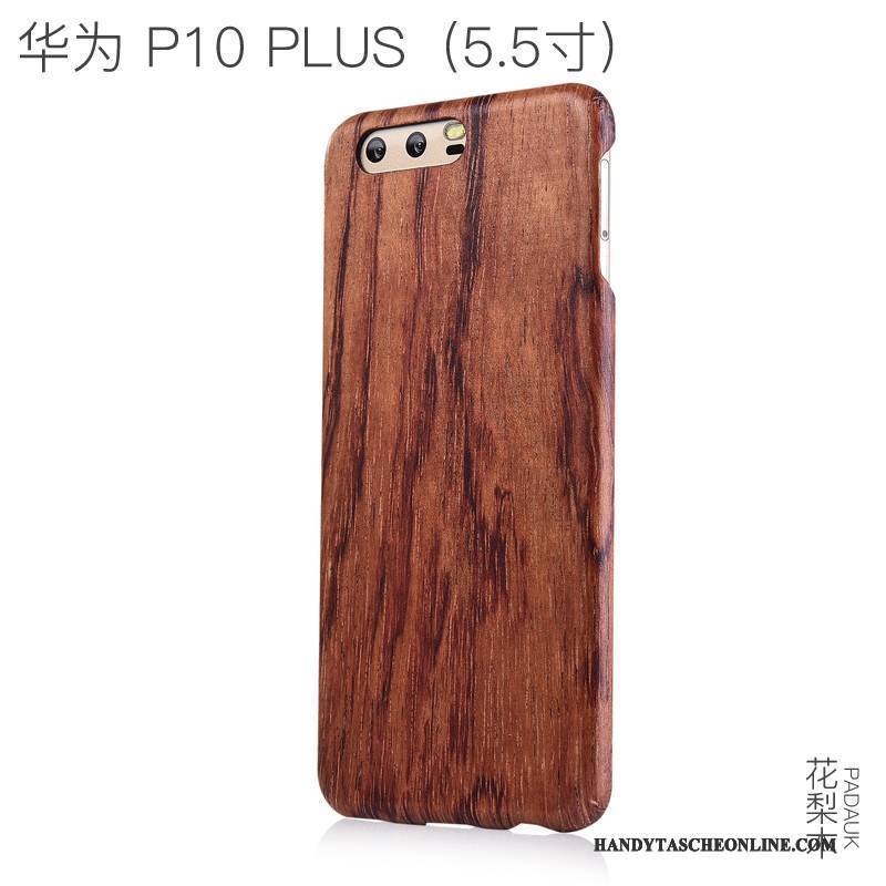 Hülle Huawei P10 Plus Kreativ Dünne Handyhüllen, Case Huawei P10 Plus Aus Holz Persönlichkeit Holz