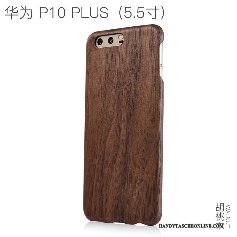 Hülle Huawei P10 Plus Kreativ Dünne Handyhüllen, Case Huawei P10 Plus Aus Holz Persönlichkeit Holz