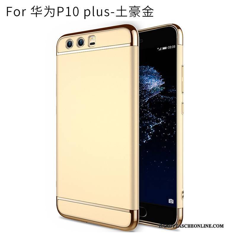 Hülle Huawei P10 Plus Kreativ Gold Persönlichkeit, Case Huawei P10 Plus Taschen Anti-sturz Trend