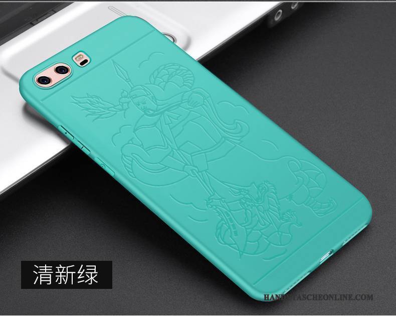 Hülle Huawei P10 Plus Kreativ Handyhüllen Persönlichkeit, Case Huawei P10 Plus Schutz Anti-sturz Dunkelblau