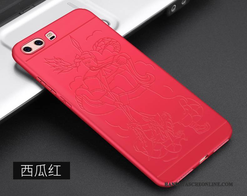 Hülle Huawei P10 Plus Kreativ Handyhüllen Persönlichkeit, Case Huawei P10 Plus Schutz Anti-sturz Dunkelblau