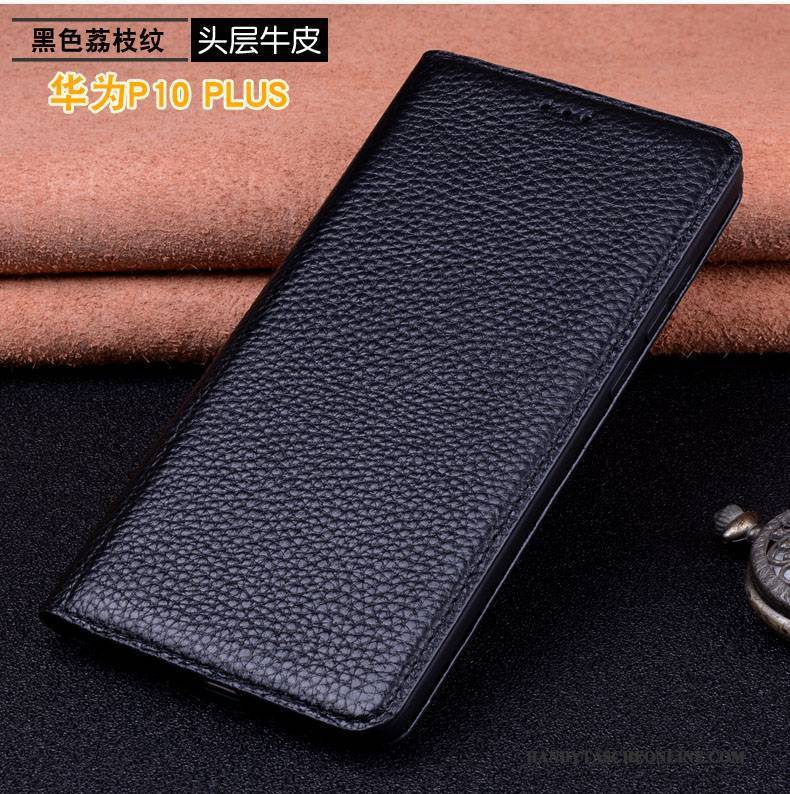 Hülle Huawei P10 Plus Leder Handyhüllen Anti-sturz, Case Huawei P10 Plus Folio