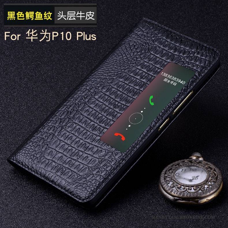 Hülle Huawei P10 Plus Lederhülle Schlafsaal Handyhüllen, Case Huawei P10 Plus Leder