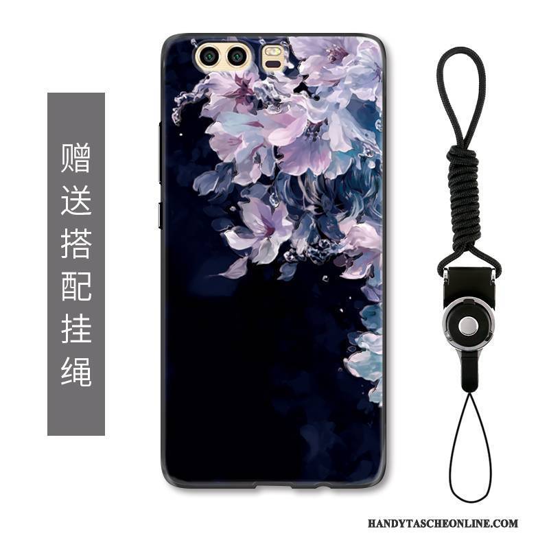 Hülle Huawei P10 Plus Luxus Hängende Verzierungen Blumen, Case Huawei P10 Plus Mode Handyhüllen Kunst