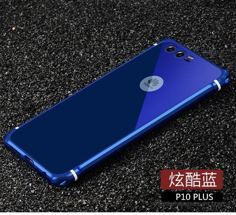 Hülle Huawei P10 Plus Metall Rot Trend, Case Huawei P10 Plus Schutz Einfach Anti-sturz