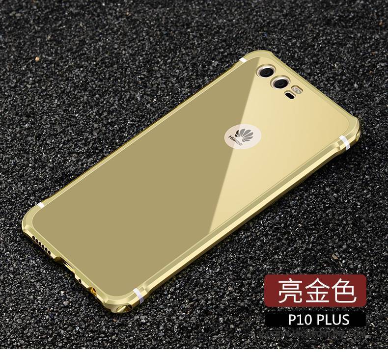 Hülle Huawei P10 Plus Metall Rot Trend, Case Huawei P10 Plus Schutz Einfach Anti-sturz