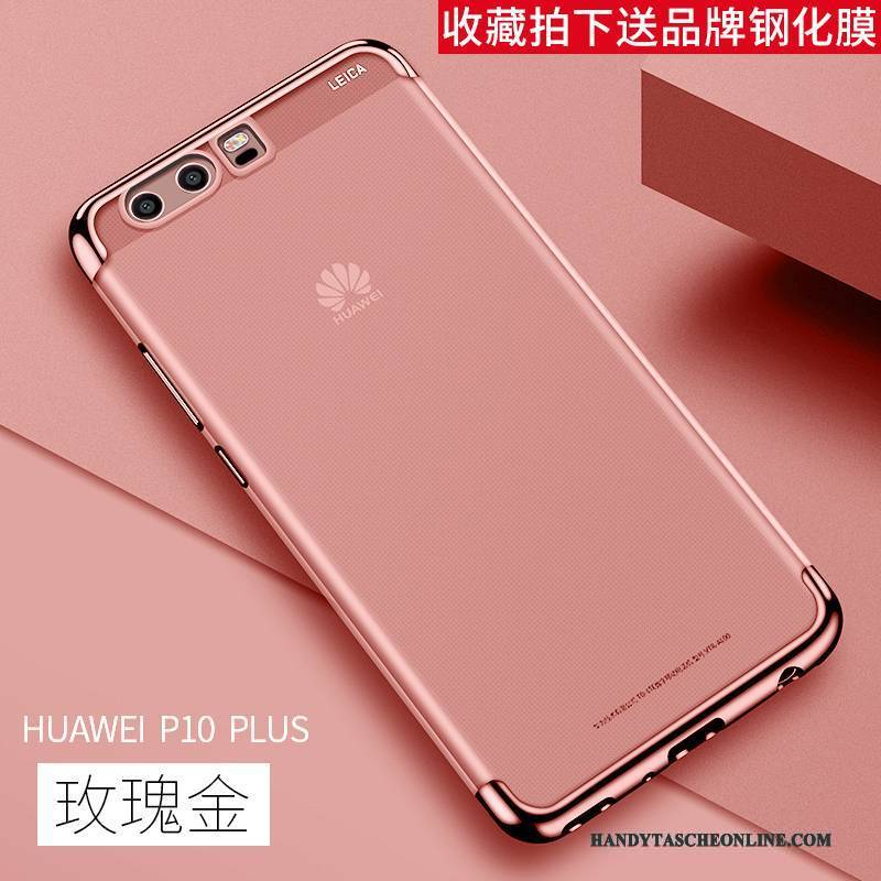 Hülle Huawei P10 Plus Schutz Anti-sturz Persönlichkeit, Case Huawei P10 Plus Silikon Blau Schlank