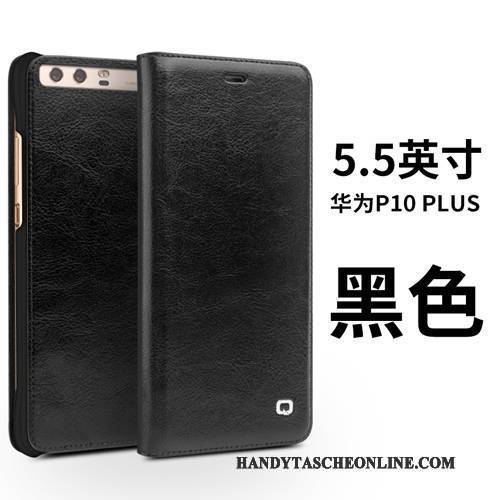 Hülle Huawei P10 Plus Schutz Schwarz Handyhüllen, Case Huawei P10 Plus Folio Business