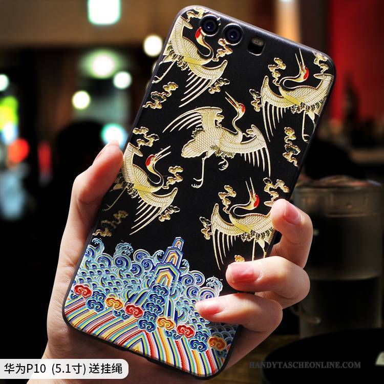 Hülle Huawei P10 Plus Silikon Anti-sturz Chinesische Art, Case Huawei P10 Plus Taschen Handyhüllen Ethnisch