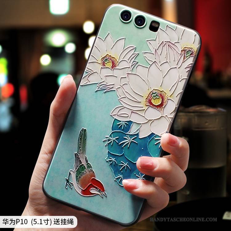 Hülle Huawei P10 Plus Silikon Anti-sturz Chinesische Art, Case Huawei P10 Plus Taschen Handyhüllen Ethnisch