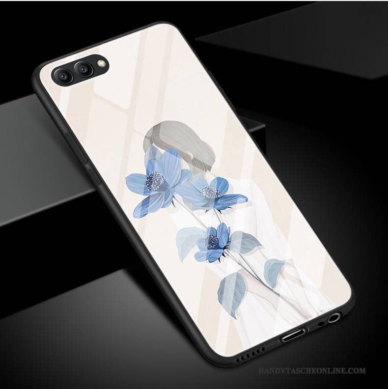 Hülle Huawei P10 Plus Silikon Handyhüllen Liebhaber, Case Huawei P10 Plus Hellblau Glas