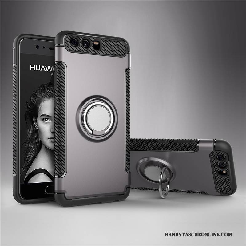 Hülle Huawei P10 Plus Silikon Rüstung Anti-sturz, Case Huawei P10 Plus Schutz Ring Handyhüllen