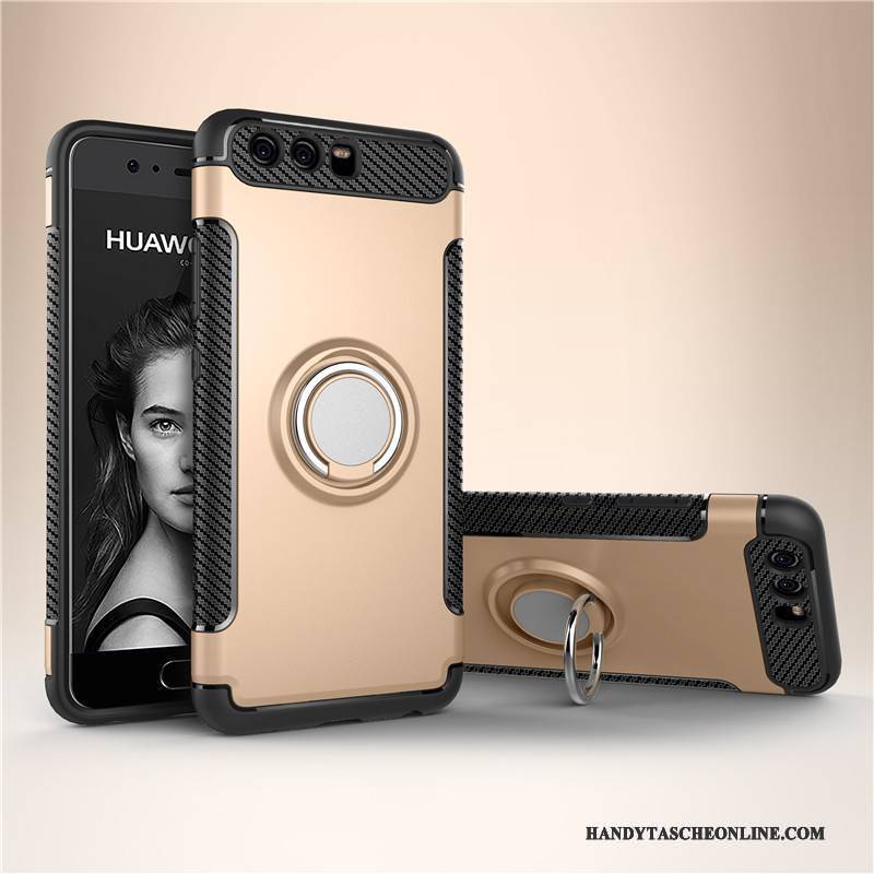 Hülle Huawei P10 Plus Silikon Rüstung Anti-sturz, Case Huawei P10 Plus Schutz Ring Handyhüllen