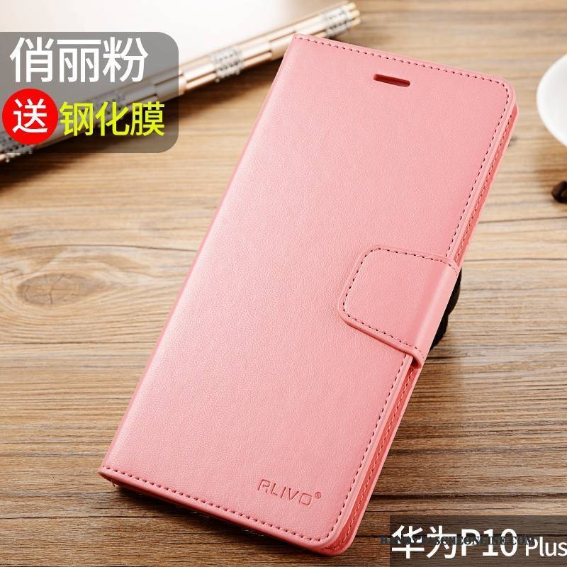 Hülle Huawei P10 Plus Weiche Handyhüllen Rot, Case Huawei P10 Plus Folio