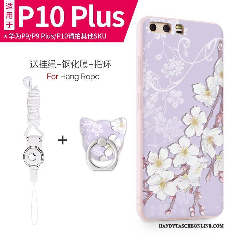 Hülle Huawei P10 Plus Weiche Lila Anti-sturz, Case Huawei P10 Plus Taschen Handyhüllen Licht