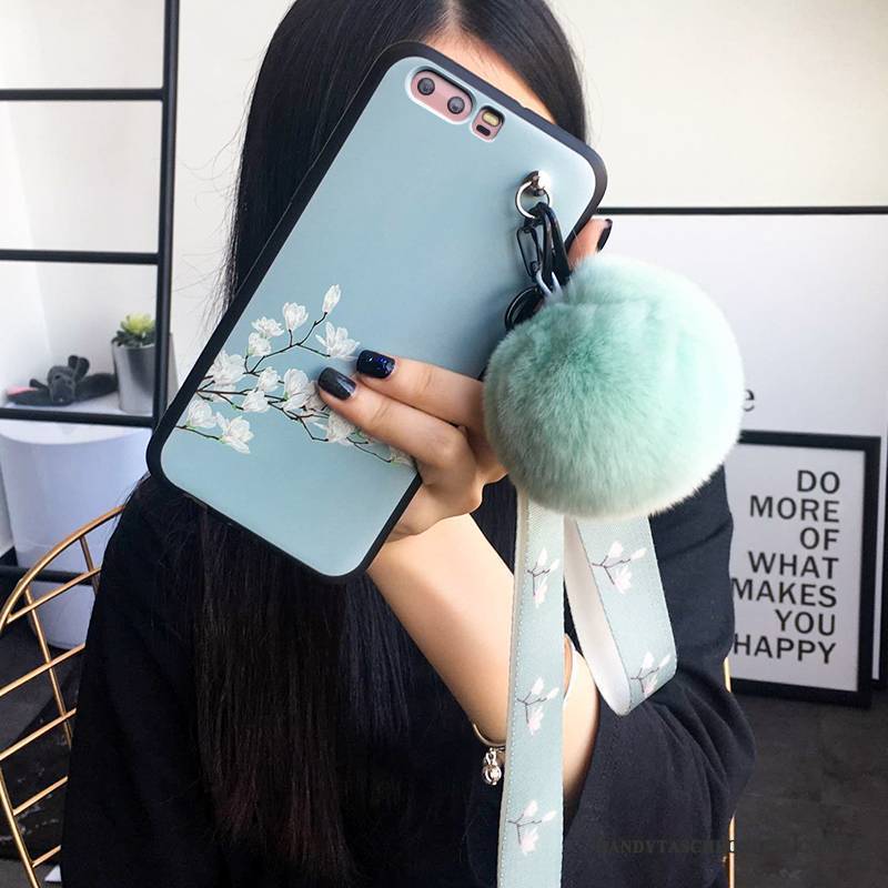 Hülle Huawei P10 Schutz Dreidimensional Hellblau, Case Huawei P10 Taschen Anti-sturz Handyhüllen