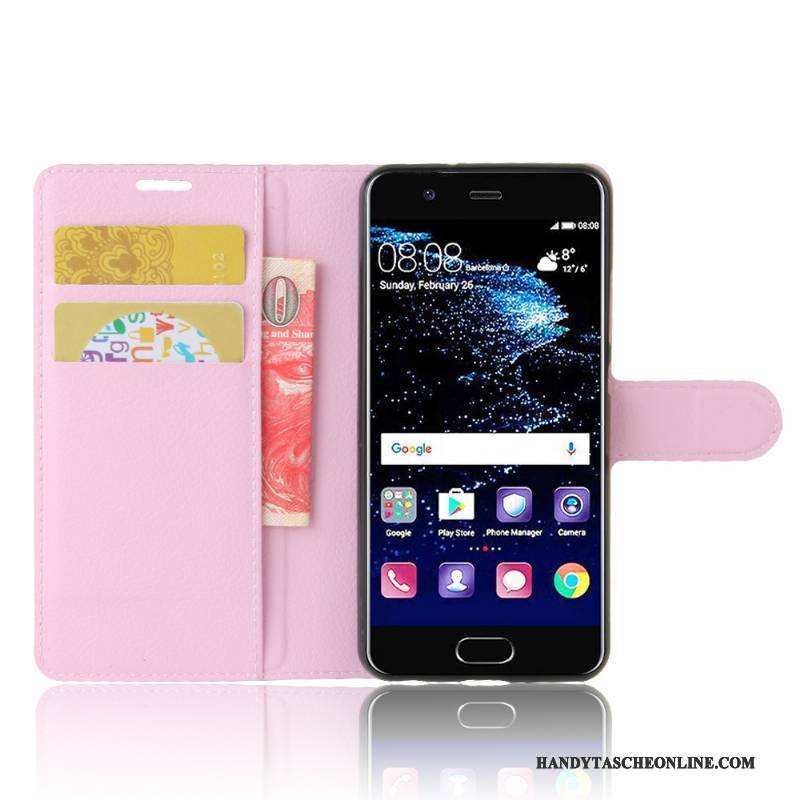 Hülle Huawei P10 Schutz Lila Anti-sturz, Case Huawei P10 Folio Karte