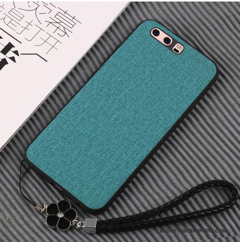 Hülle Huawei P10 Silikon Trend Blau, Case Huawei P10 Taschen Einfach Elegant