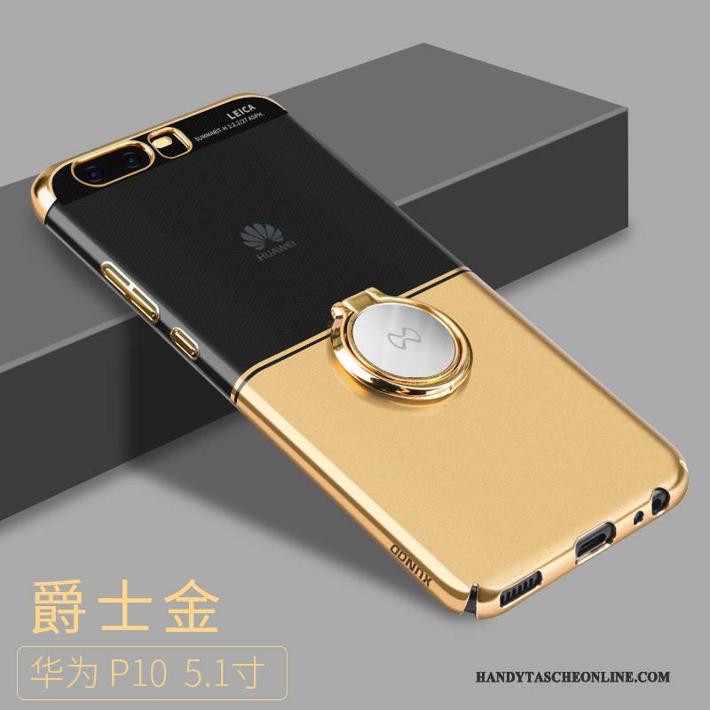 Hülle Huawei P10 Taschen Handyhüllen Schnalle, Case Huawei P10 Kreativ Gold Schwer