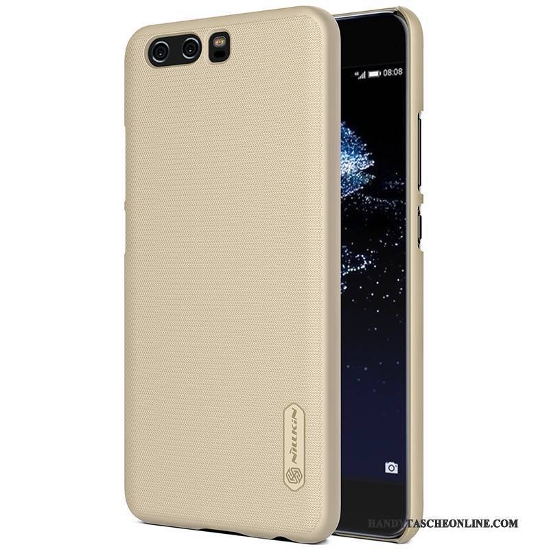 Hülle Huawei P10 Taschen Handyhüllen Schwer, Case Huawei P10 Schutz Anti-sturz Gold