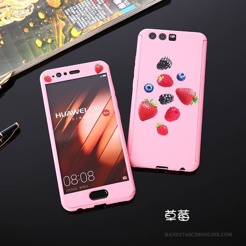 Hülle Huawei P10 Taschen Schwer Handyhüllen, Case Huawei P10 Schutz Pu Rosa