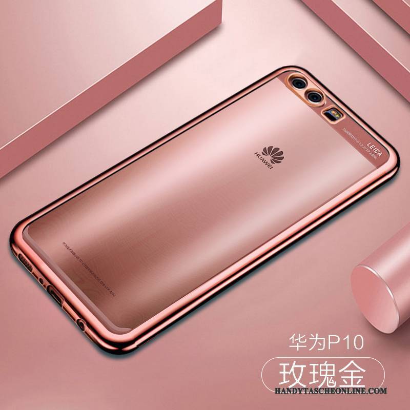 Hülle Huawei P10 Taschen Überzug Anti-sturz, Case Huawei P10 Schutz Handyhüllen Gold