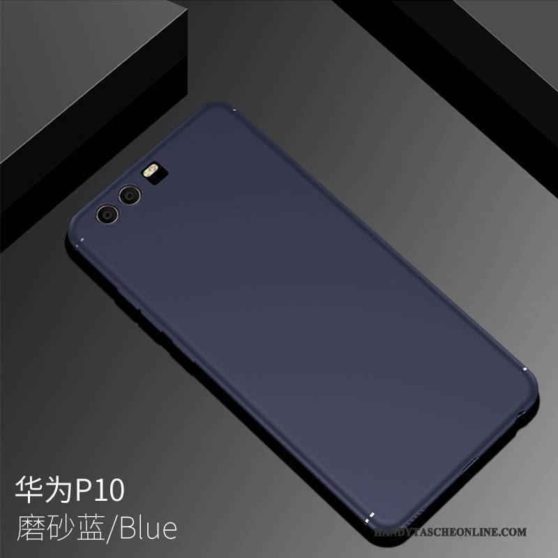 Hülle Huawei P10 Weiche Nubuck Handyhüllen, Case Huawei P10 Silikon Pu Schwarz