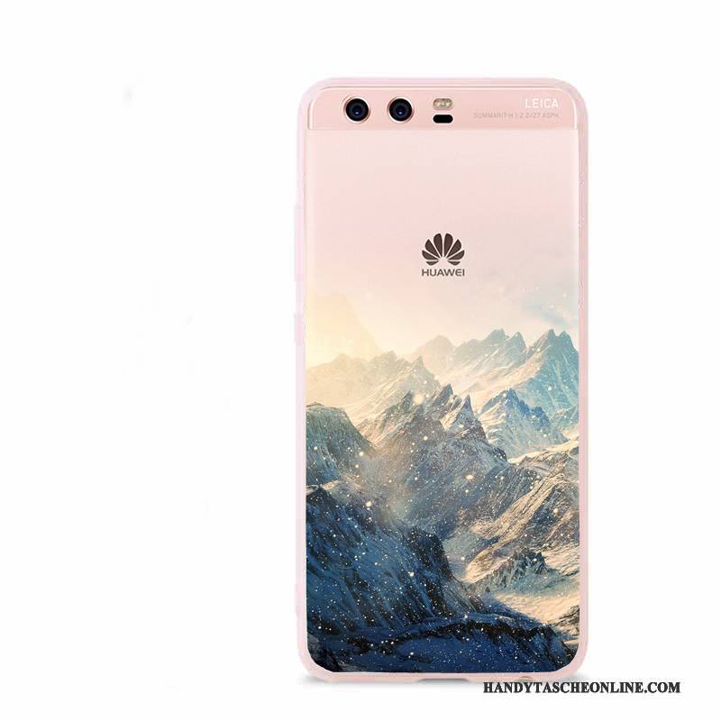 Hülle Huawei P10 Weiche Rosa Handyhüllen, Case Huawei P10 Schutz Trend Anti-sturz