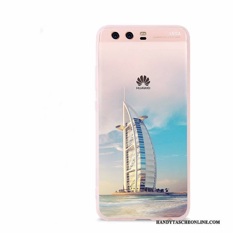 Hülle Huawei P10 Weiche Rosa Handyhüllen, Case Huawei P10 Schutz Trend Anti-sturz