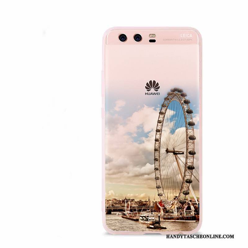 Hülle Huawei P10 Weiche Rosa Handyhüllen, Case Huawei P10 Schutz Trend Anti-sturz