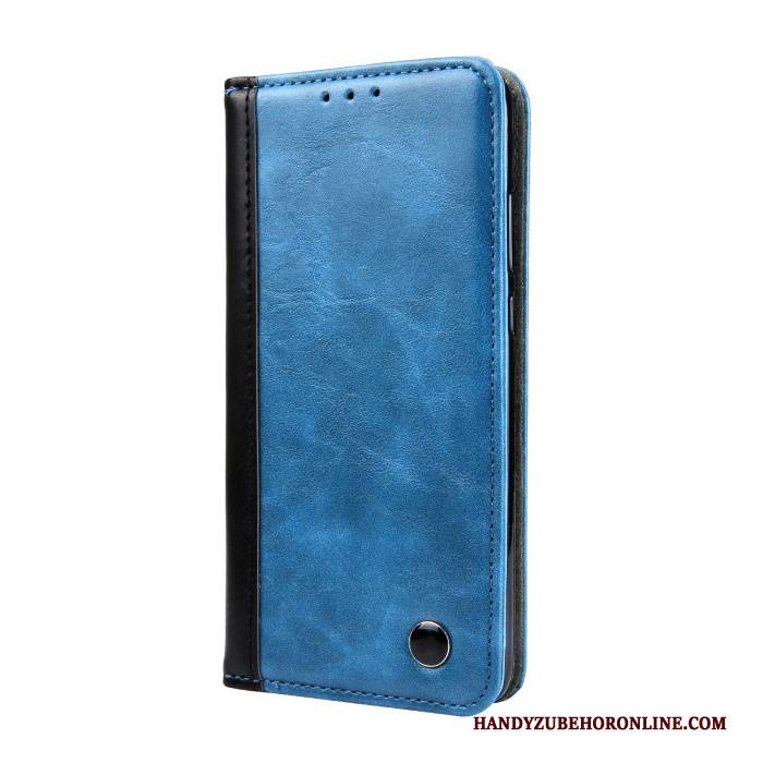 Hülle Huawei P20 Folio Blau Anti-sturz, Case Huawei P20 Taschen Handyhüllen