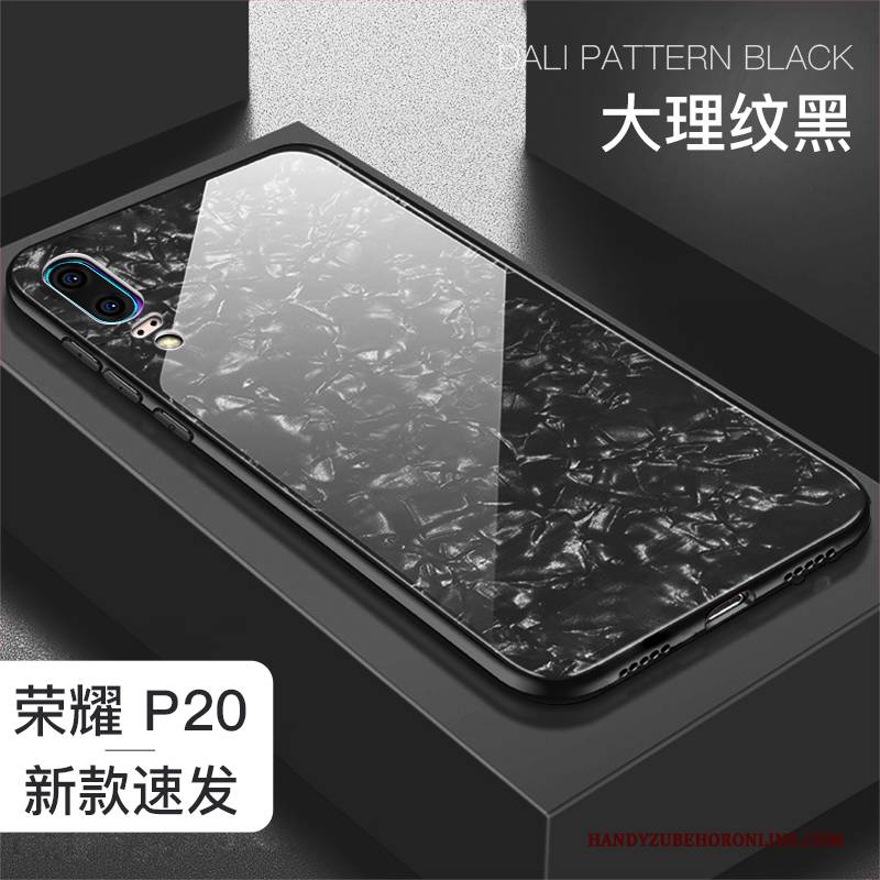 Hülle Huawei P20 Kreativ Persönlichkeit Anti-sturz, Case Huawei P20 Silikon Glas Shell