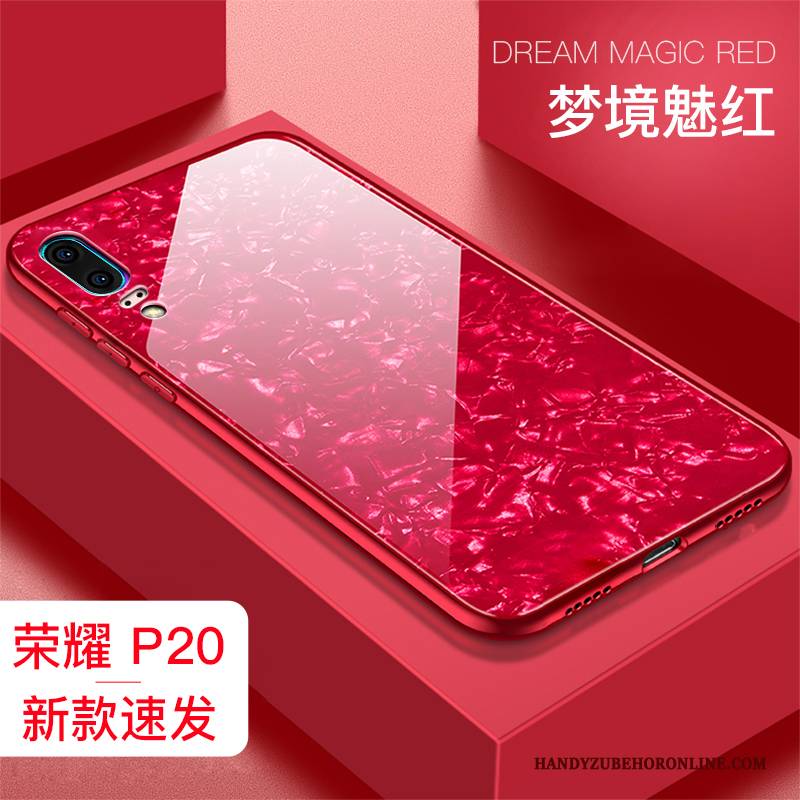 Hülle Huawei P20 Kreativ Persönlichkeit Anti-sturz, Case Huawei P20 Silikon Glas Shell