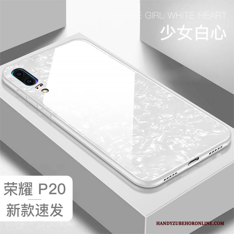 Hülle Huawei P20 Kreativ Persönlichkeit Anti-sturz, Case Huawei P20 Silikon Glas Shell