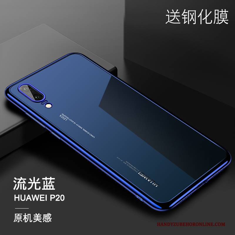 Hülle Huawei P20 Kreativ Trendmarke Glas, Case Huawei P20 Schutz Handyhüllen High-end