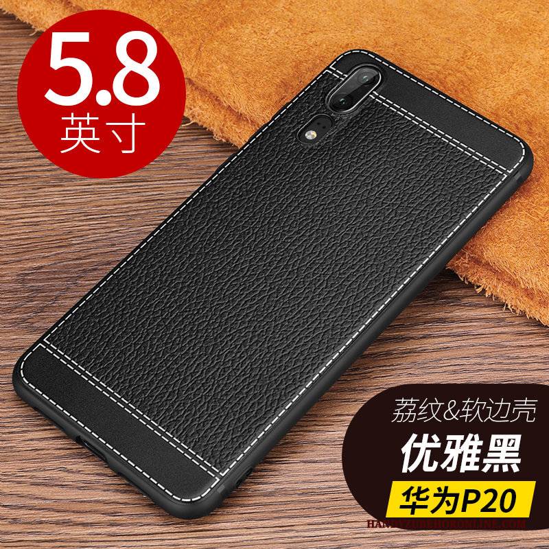 Hülle Huawei P20 Leder Schlank Handyhüllen, Case Huawei P20 Silikon Trendmarke Muster