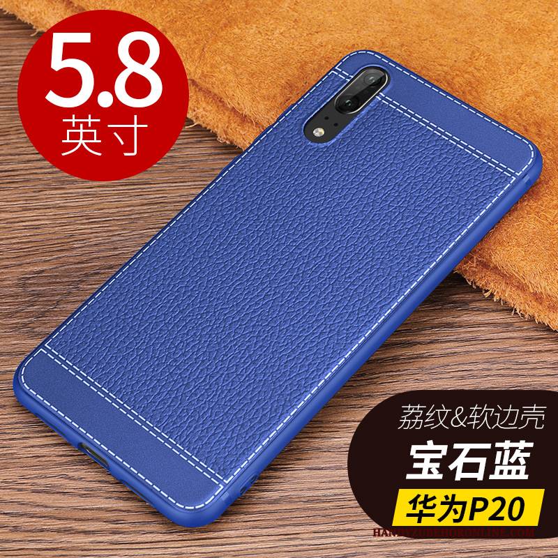 Hülle Huawei P20 Leder Schlank Handyhüllen, Case Huawei P20 Silikon Trendmarke Muster