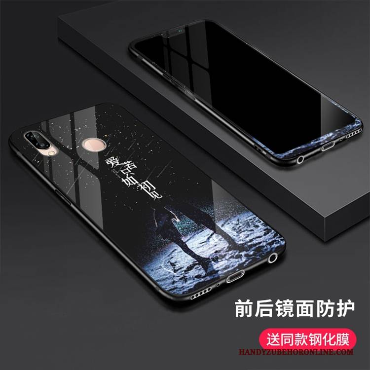 Hülle Huawei P20 Lite Kreativ Handyhüllen Schwarz, Case Huawei P20 Lite Schutz Membran Trendmarke