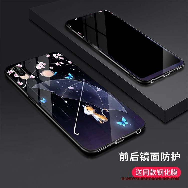 Hülle Huawei P20 Lite Kreativ Handyhüllen Schwarz, Case Huawei P20 Lite Schutz Membran Trendmarke