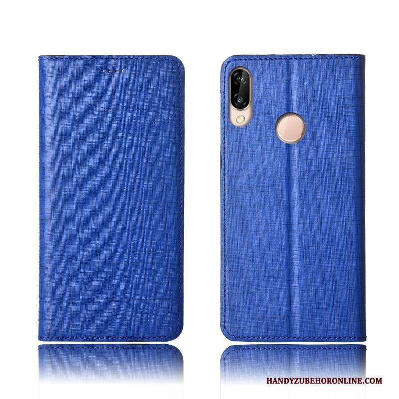 Hülle Huawei P20 Lite Leder Rot Handyhüllen, Case Huawei P20 Lite Lederhülle Anti-sturz Neu