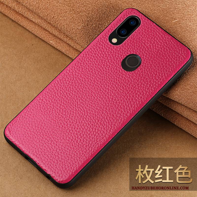 Hülle Huawei P20 Lite Leder Trend Schwarz, Case Huawei P20 Lite Lederhülle Business Handyhüllen