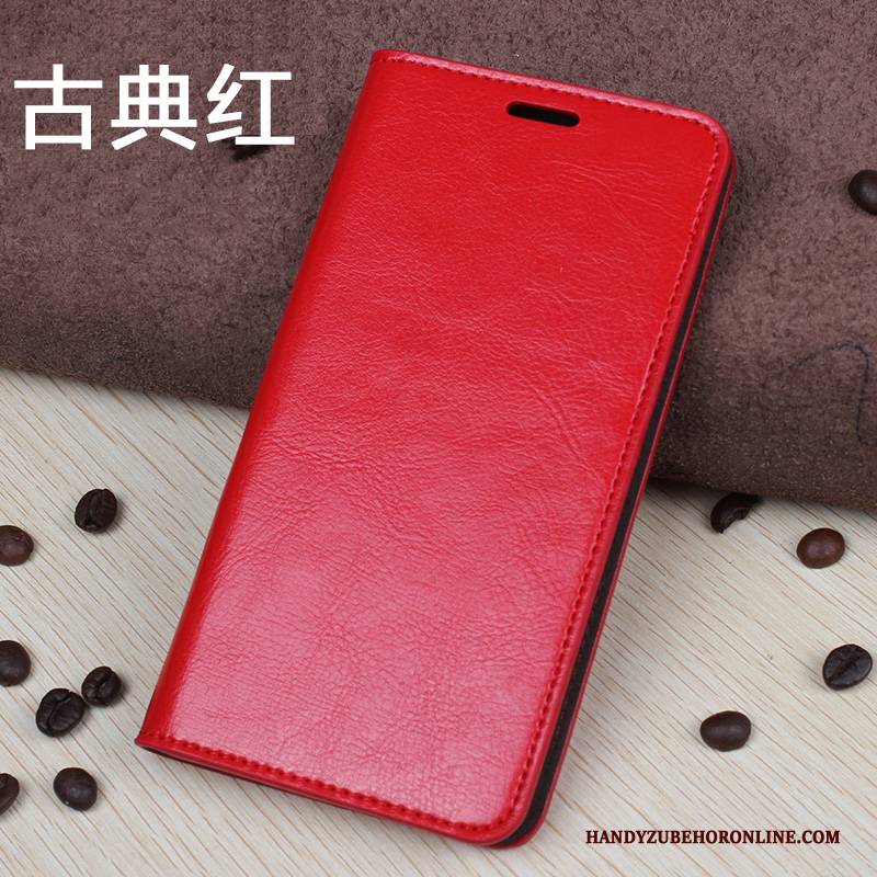 Hülle Huawei P20 Lite Schutz Jugend Anti-sturz, Case Huawei P20 Lite Lederhülle Rot Karte