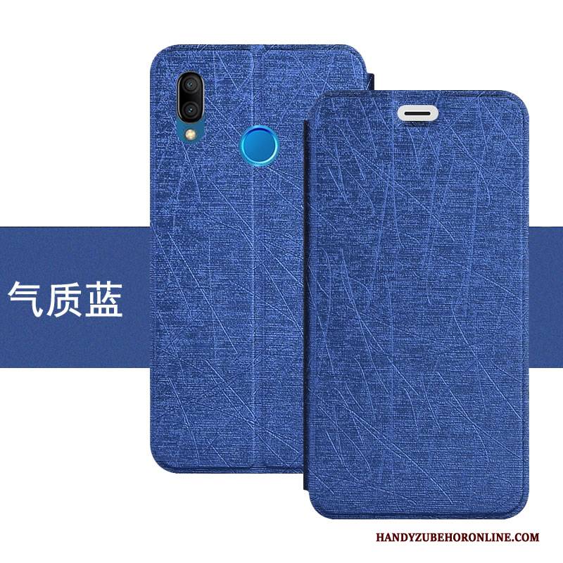 Hülle Huawei P20 Lite Taschen Farbe Blau, Case Huawei P20 Lite Lederhülle Handyhüllen Jugend