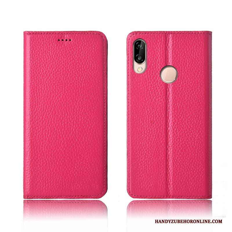 Hülle Huawei P20 Lite Taschen Litchi Neu, Case Huawei P20 Lite Schutz Anti-sturz Handyhüllen