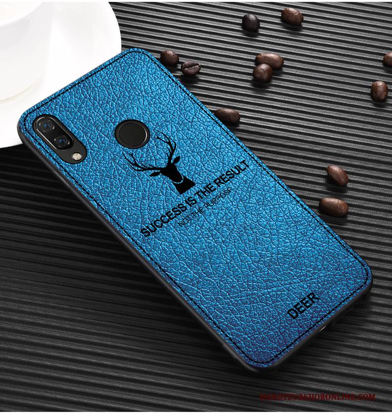 Hülle Huawei P20 Lite Weiche Anti-sturz Elch, Case Huawei P20 Lite Taschen Jugend Blau