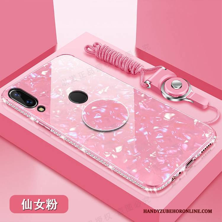 Hülle Huawei P20 Lite Weiche Rosa Anti-sturz, Case Huawei P20 Lite Strass Handyhüllen