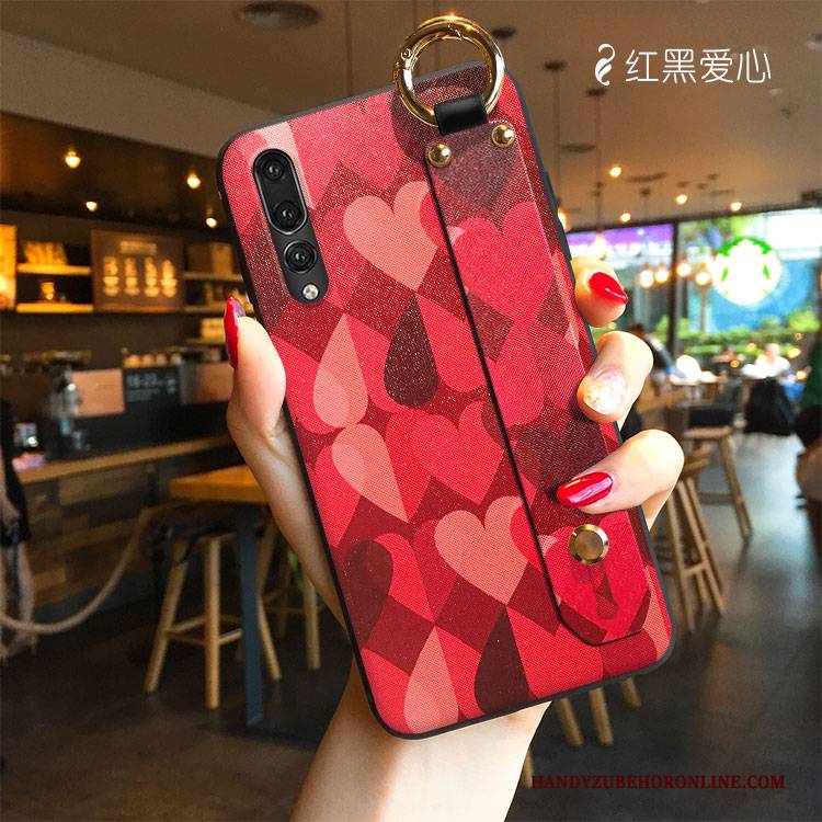 Hülle Huawei P20 Pro Karikatur Stoff Trend, Case Huawei P20 Pro Silikon Muster Nette